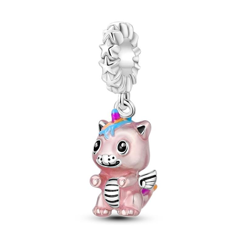 Design Copper Plated Beaded Accessories DIY Cute Animal Bracelet Necklace Pendant Gift