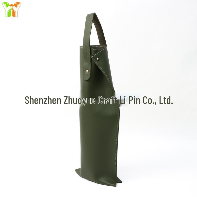 Leather Gift Box for 750ml Red Wine Bottle - Single Bottle Sleeve