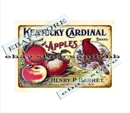 

Modern Cardinal Apples metal tin sign colorful metal wall artAluminum 20x30cm（7.8x11.8inch）