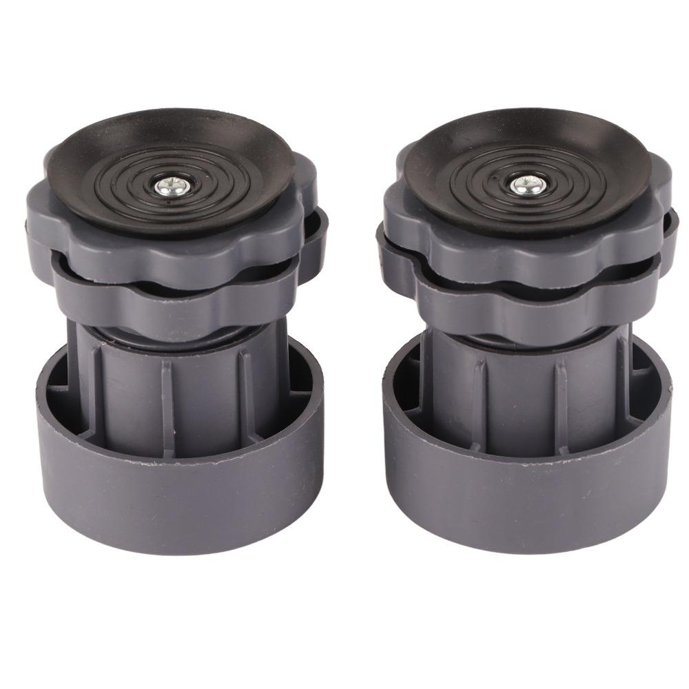 4PCS Grey Washing Machine Foot Pad PP + PVC Shockproof Pad Anti Vibration Pad For Laundry Room