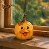 Whimsical Autumn Window Displays Artificial Pumpkin Decor, Cute Animals Decorative Pumpkins, Thanksgiving Resin Pumpkins Animal Figures for Fireplace