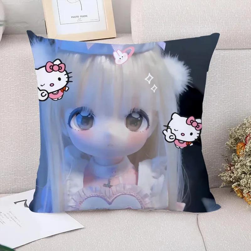 Fall Pillow Cover x B-Barbie Dolls Decorative Pillowcases  Car Decoration Sofa Cushions Cushion Covers for Bed Pillows