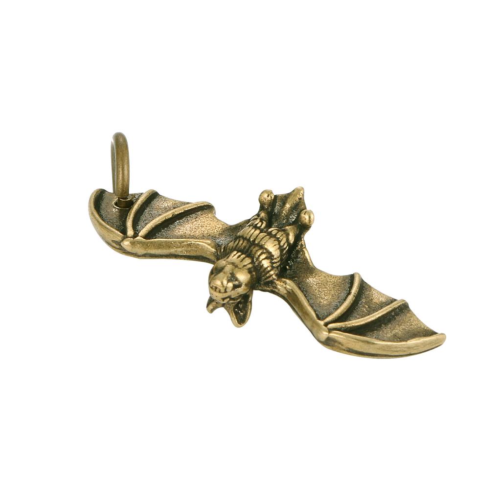 1 Pcs Antique Bronze Bat Statue Small Ornaments Solid Copper Mountain Bat Miniature Figures Brass Sculpture Crafts Decor