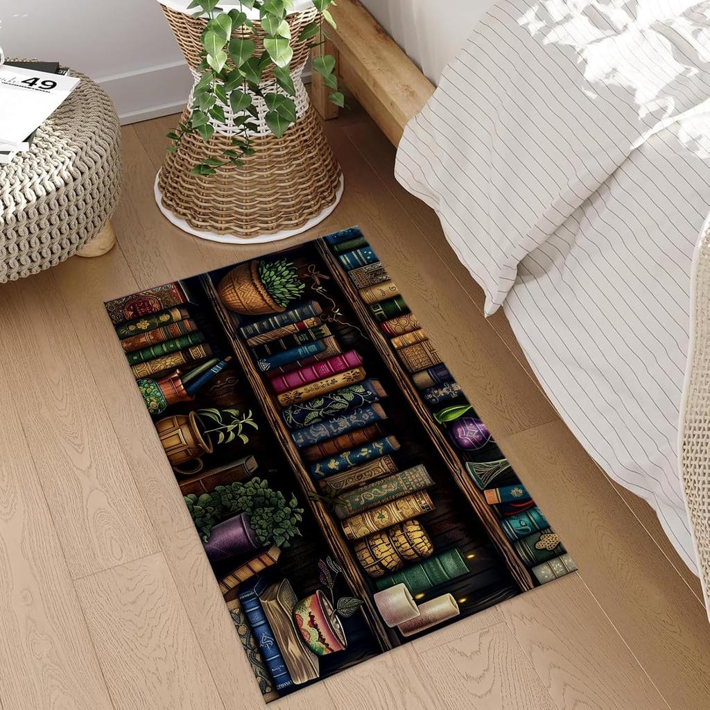 Colorful Owl Indoor Door Mat, Inch, Floor Area Rug for Entryway, Living Room, or Bathroom, Non-Slip Doormat, Animal Owl