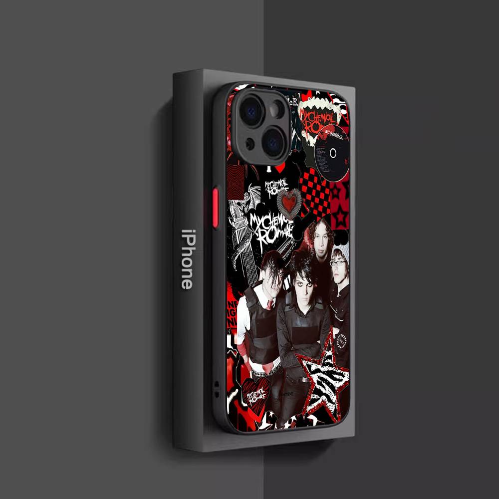 

Rock Band M-My C-Chemical R-Romance For IPhone 16 15 13 12 14 11 Pro Max X XS MAX Color Case Matte Silicone Phone Cover iphone 15 pro