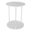 Clear Acrylic Plant Stand Round Top Corner Holder Planter Flower Pot Display Rack for Home Living Room Balcony Office