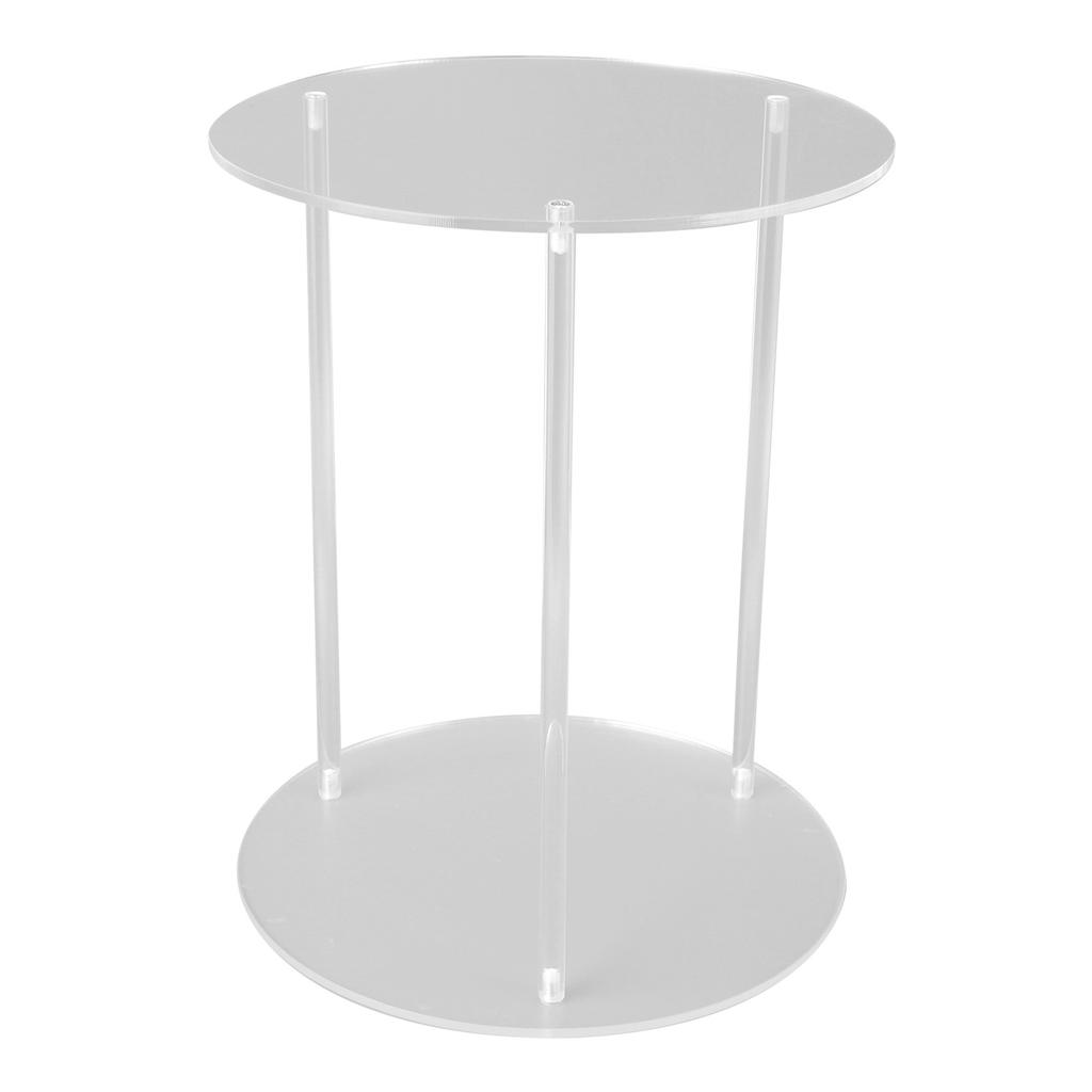 Clear Acrylic Plant Stand Round Top Corner Holder Planter Flower Pot Display Rack for Home Living Room Balcony Office