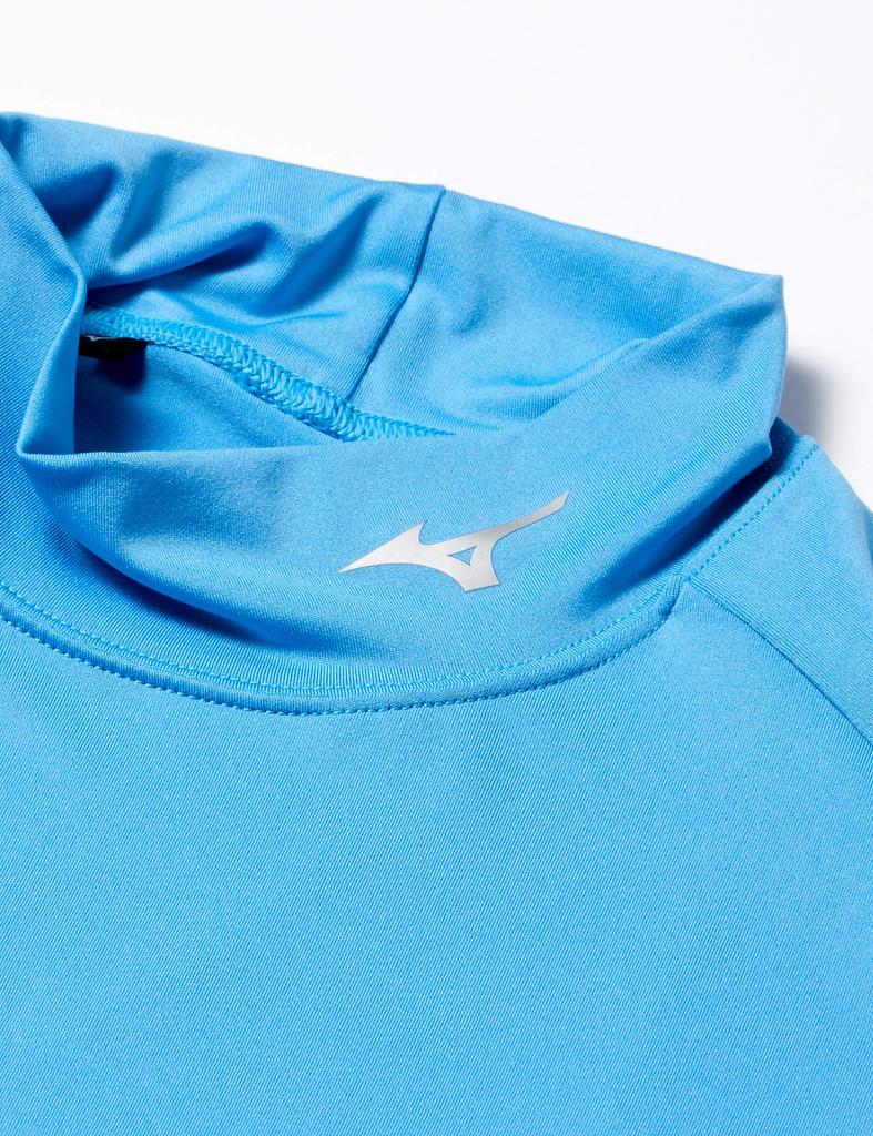 Mizuno Compression Dry Accelerator Bio Gear Training High Long UV 2021 Sax Size L Shirt, Neck, Sleeves, Sweat-Wicking, Quick-Drying, Stretch,