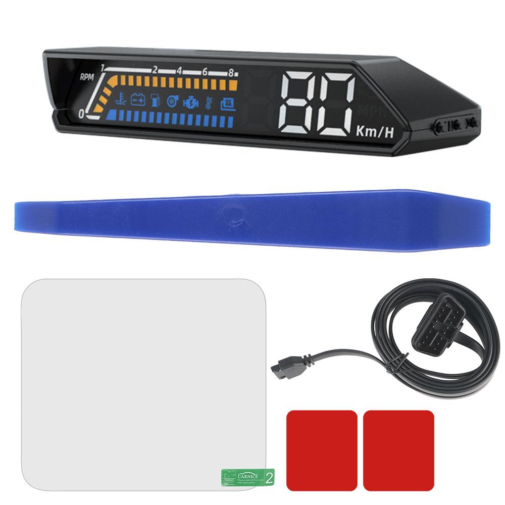 Water Temp S100 HUD Speed Projector Digital Display Overspeed Multifunctional Voltage Car Head Up Display Security Alarm