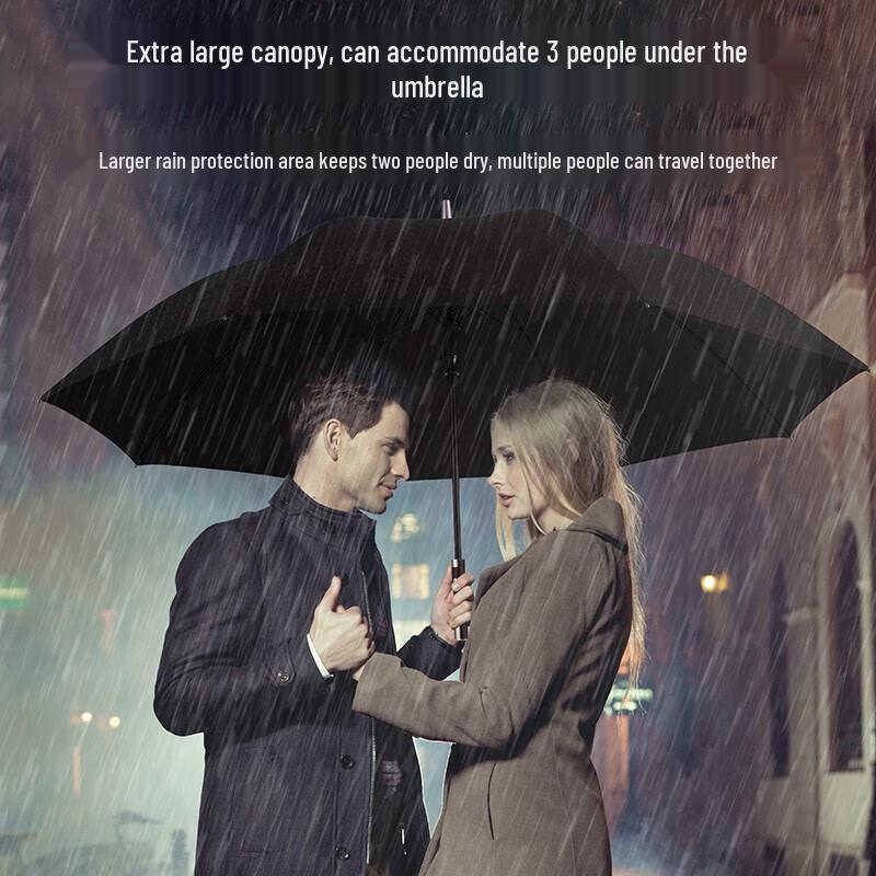 ZUODU Heavy-Duty Windproof Extra-Large Long-Handle Umbrella