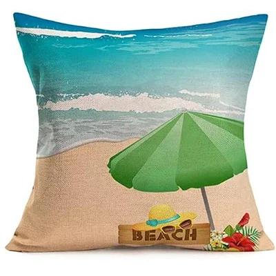 Summer Beach Outdoor Pillow Cover Decorative Tropical Coconut Tree Cushion Cover Home Decoration Garden Sofa