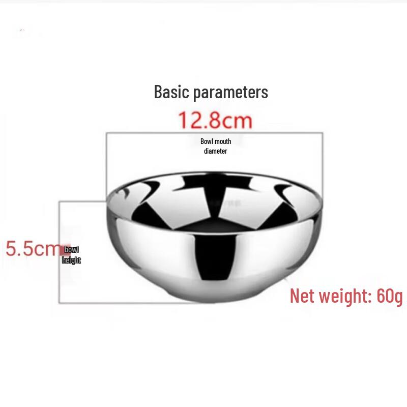 SIFAR Stainless Steel Double-Layer Insulated Soup Bowls