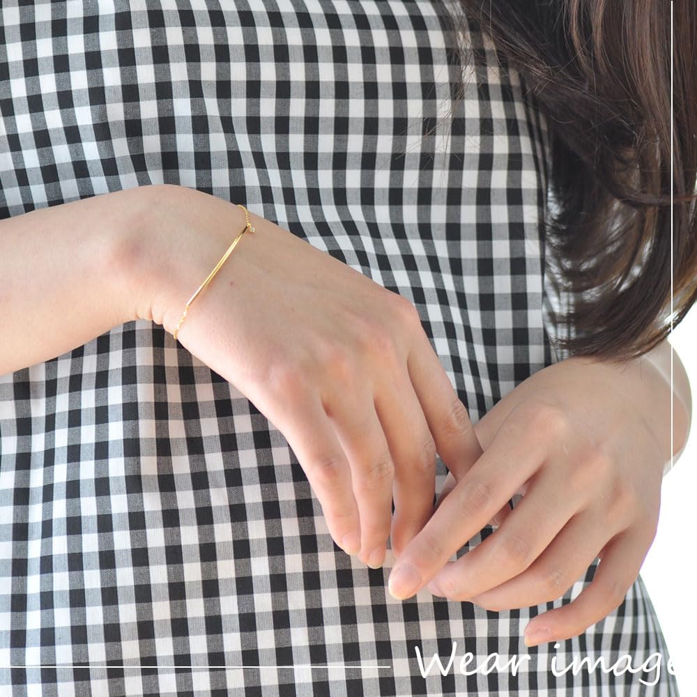 Pinky Dianne Silver Bracelet Bar with Yellow Gold Plated Cubic Zirconia & (VBLPD53209)