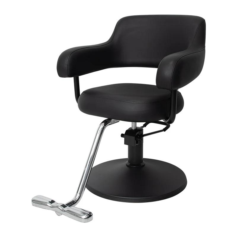 RWJ Hair Cutting Stool Can Be Put down Hair Salon Adjustable Rotating Hot Dyeing Stool