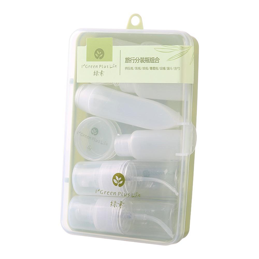 

10 шт. многоразовые бутылки-спреи для лосьона и шампуня, тюбики с дозатором, косметические контейнеры, для мужчин и женщин 10pcs set with box