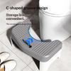 1Pc Toilet Stool For Bathroom, Comfort Toilet Stool For Adult Kids Pregnant Women, Squatting Aid Footstool, Anti Slip Thickening