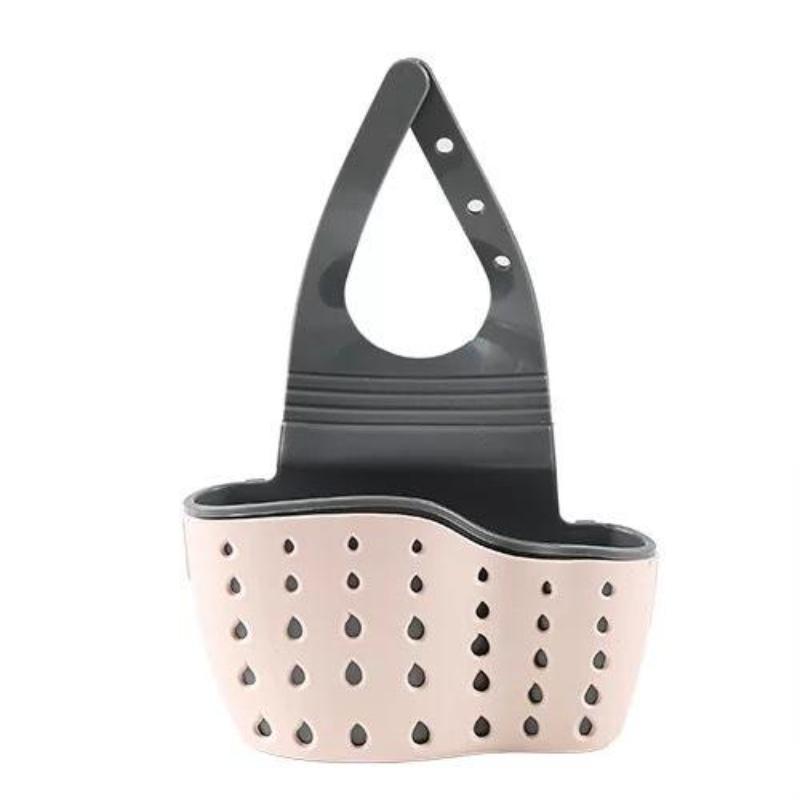 1PC Home Storage Drain Basket Kitchen Sink Holder Adjustable Soap Sponge Hanging Drain Basket Bag