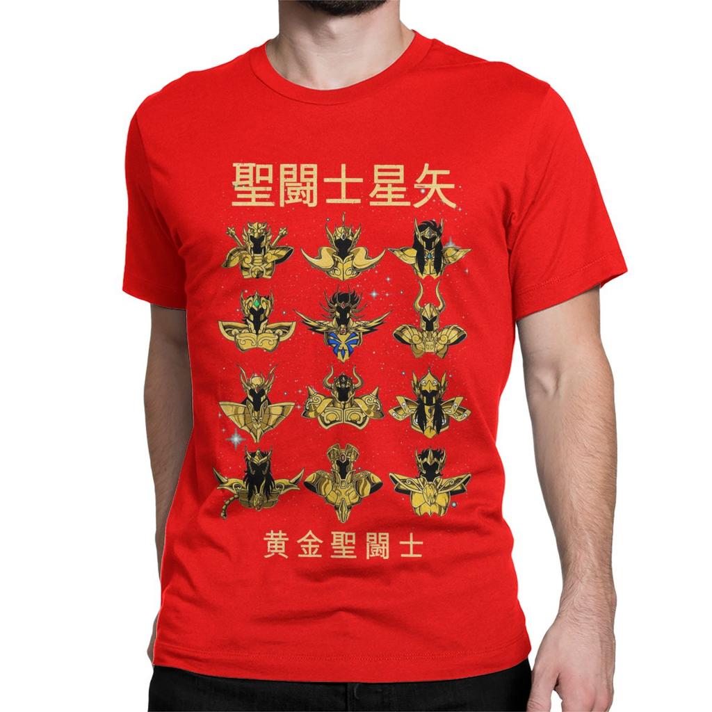Knights Of The Zodiac Japanese Anime T-Shirts Men Women Round Neck 100% Cotton T Shirt Saints Seiya Short Sleeve Tees Clothing