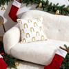 Square Knitted Throw Pillow Cover 3D Embossed Christmas Tree Cushion Cover 45x45cm Polyester Xmas Decor Cushion Case Party