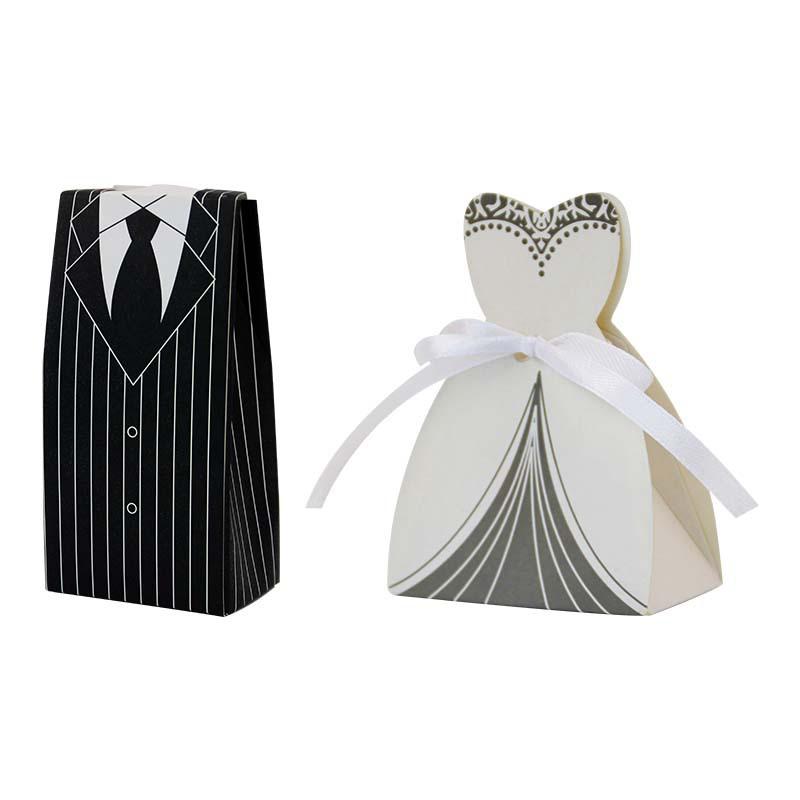 

European Happy Candy Box High-End Wedding Suit Sugar Box Creative Wedding Groom And Bride Double-Breasted Dress Sugar Box bride