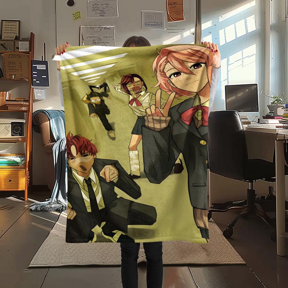 1 Pezzo Coperta in Flanella con Stampa Cartone Animato, Alta Qualità Confortevole per Tutte le Stagioni, Decorazione per la Casa, Calore e Comfort, Perfetta per Regalo di Natale Compleanno