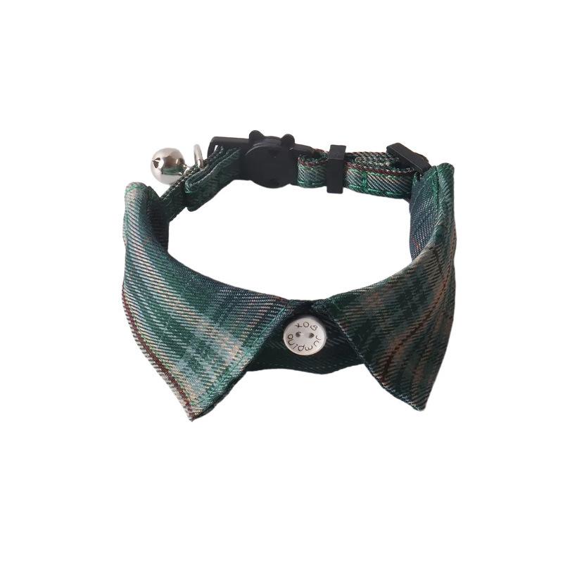 New Pet Cat Collar British Gentleman Plaid Bow Tie Stylish Accessory for Cats Dog Accessories Cat Collar Dog Y Harness