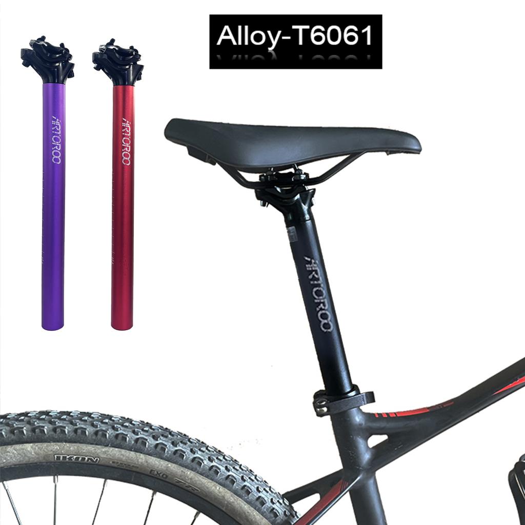 ARTOROO Mountain Road Bicycle Seatpost Ultralight Aluminum Alloy MTB Bike Seat Post Seat Tube 27.2/31.6mm*350mm Cycling Parts