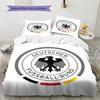 Biancheria da letto con motivo della Nazionale di Calcio Tedesca, Set Copripiumino Federa Regalo di Compleanno per la Casa (1 * copripiumino + 2 * federa, senza nucleo)