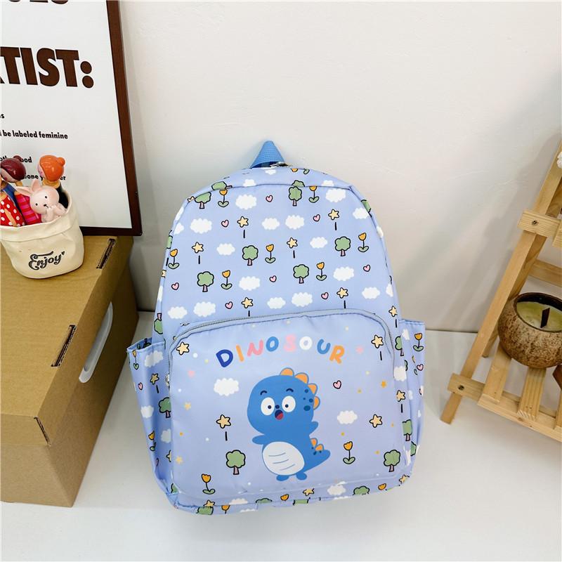 Adorable 2024 Cartoon Print Toddler Backpack Breathable Nylon School Bag For Kids