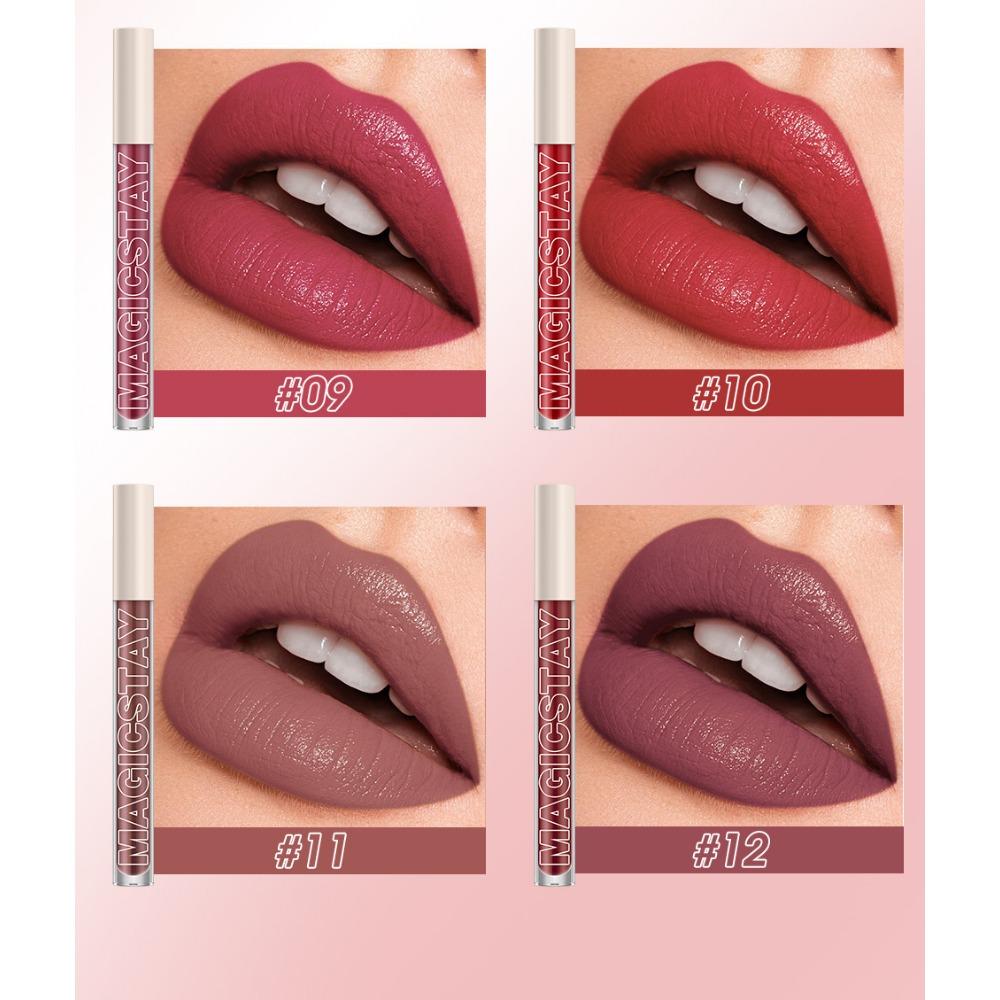 New Twelve-color Lip Gloss, Makeup, Lip Glaze, Lipstick, Whitening, Improving Complexion and Not Sticking To The Cup