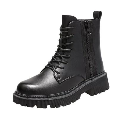 Mode Martin Stiefel Britischer Stil Neu All-in-one Dicke Vintage Stiefel Sohle Herbst und Winter Kaschmir Damenstiefel