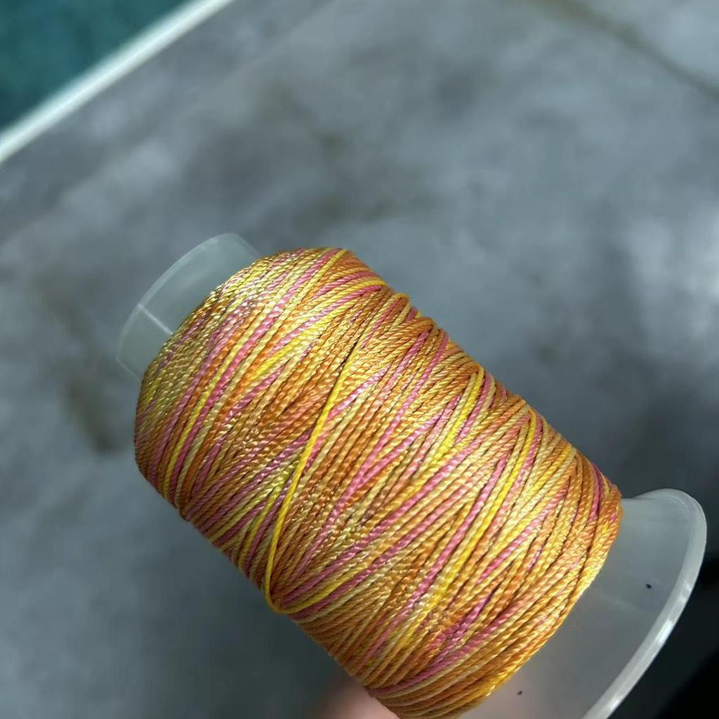18-Strand Variegated Yarn Bracelet Weaving Cord – Gradient Dragon Scale Koi Thread DIY Material