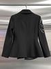 Eleganter Damen Slim-Fit Blazer - Frühjahrskollektion 2026 mit buntem Strass-Design
