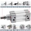 Airtac Type SAI Series Pneumatic standard cylinder SAI32 40 50 63 80 Bore 25s-350s Stroke Double Acting Pneumatic Cylinder
