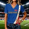 T-shirt casual da donna con stampa di lettere a maniche corte per l'uso quotidiano