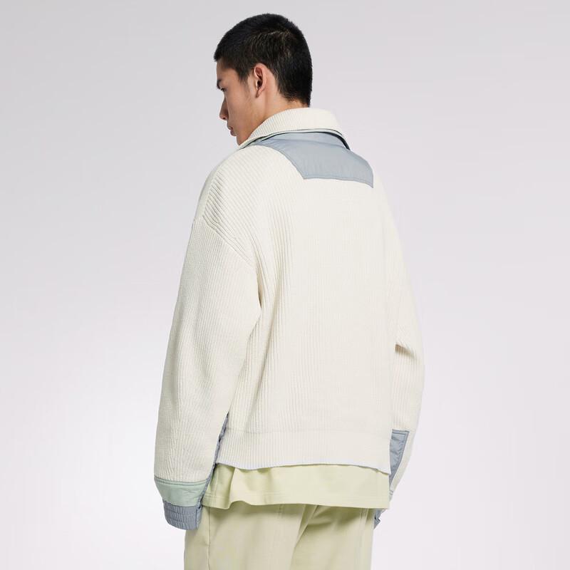JNBY Men's Loose Fit High-Neck Knitted Sweater