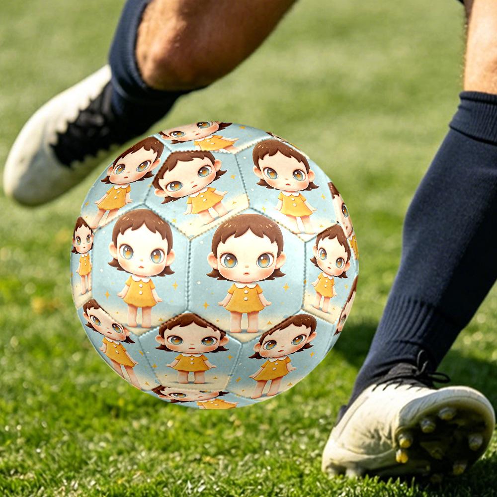 1pc Starry Night Dream Themed Soccer Ball, Size 5, Lightweight PVC Material, Outdoor Training Soccer Ball Gift. q62213