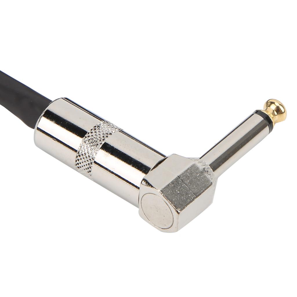 Guitar Cable Right Angle to Straight 6.35mm Audio AMP Cord for Professional Stage Playing 10 pi
