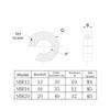 4Pcs SBR12 Linear Rail Stop Collar SBR20 SBR16 Shaft Locking Collar Aluminum Alloy Anodized Clamp-On Design Limit Fixing Ring