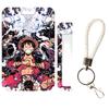 Anime Cartoon Credential Holder Keychains Neck Lanyard Designed For Pass Card Anime Credit Card Holder Keychain Straps