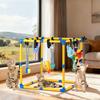 Reconfigurable Toy Structure With 8 Attachments for Rodents Encourages Exercise Indoor Outdoor Use Light weight