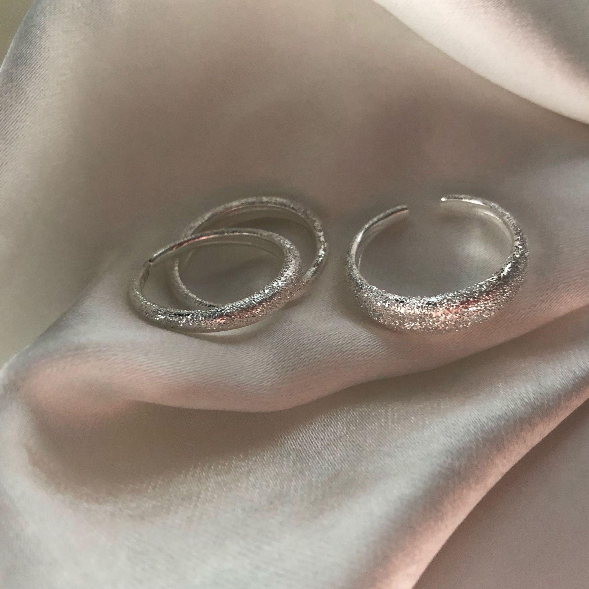 

Настоящее серебро 925 пробы, открытое кольцо с вспышкой, женское модное ювелирное изделие, регулируемое кольцо для подруги, подарок для пары, кольцо для свадебной вечеринки large