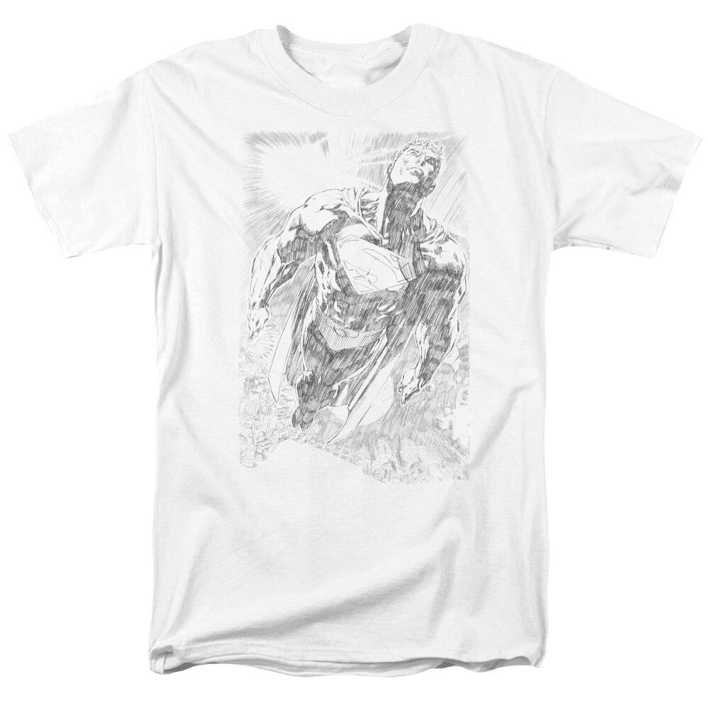Superman  Exploding Space Sketch  T-Shirt - to 5X S