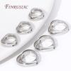 10/20Pcs Silver Plated Heart Shape Frame For Beads Spacer Connectors Through Hole Bead Frame Ring DIY Jewelry Making Supplies