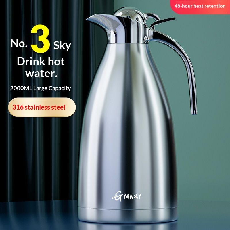 Gianxi Insulated Pot Household 316 Stainless Steel Large Capacity Boiling Water Insulated Pot Hotel Hot Water Bottle