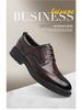 Men's Genuine Leather Crocodile Pattern Business Shoes - Comfortable, Wear-resistant, High-end Cowhide