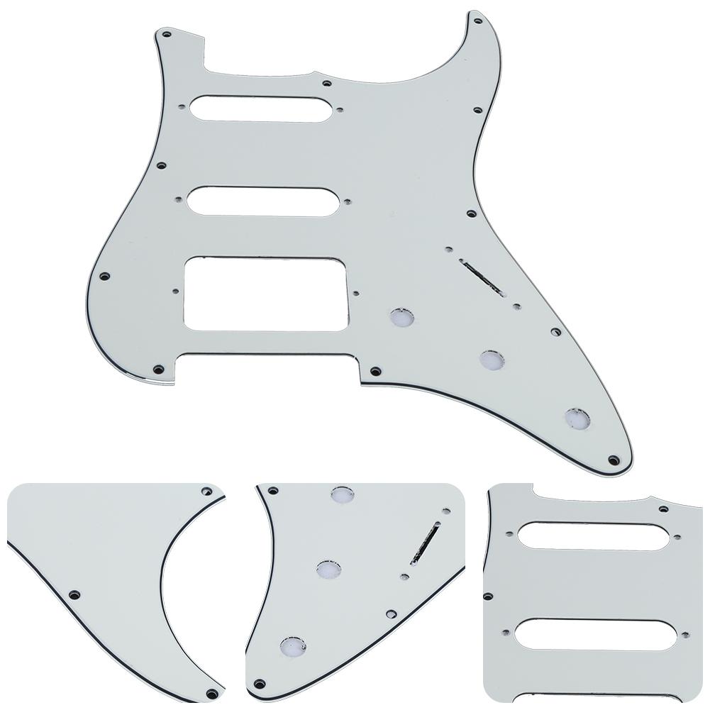 Electric Guitar Pickguard 11 Hole Mirror Surface for FD Musical Instrument AccessoriesWhite