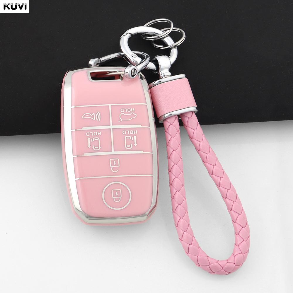 6 Buttons New Tpu Car Key Case Cover Fob For Kia New Sedona Grand Carnival Snugly Sorento L580 Kia Doule Carnival Accessories