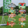 Sport Themed Directional Sign For Football Parties Durable Recyclable Paper Football Party Accessories Direction Boards