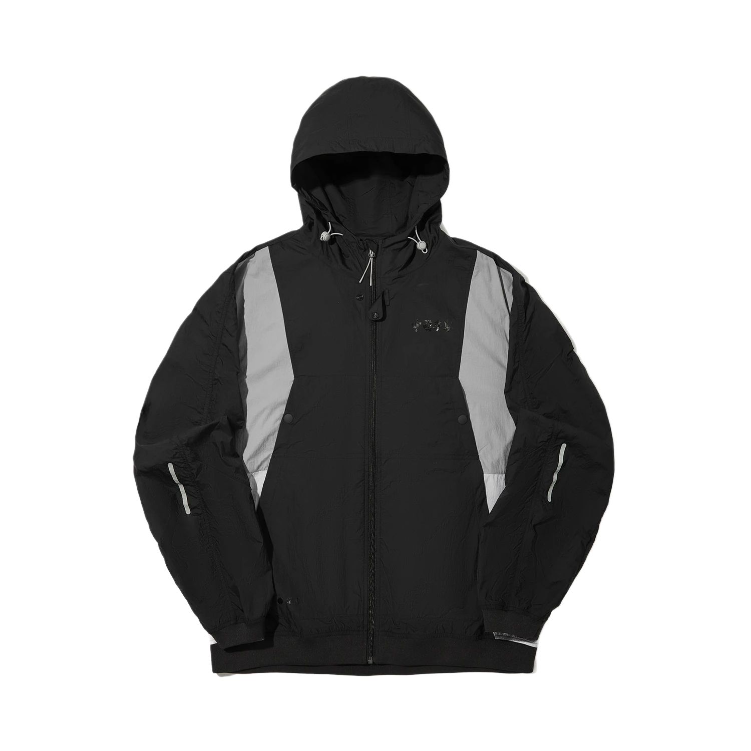 Li Ning Jackets Men s Black/Geological Gray/Champagne White Hooded Moderate Other AFDVC09-2 L